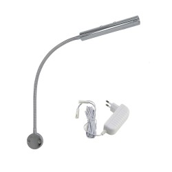 Set of 1 LED wall lamp-two flames 6W - 40cm gooseneck - DIMMABLE