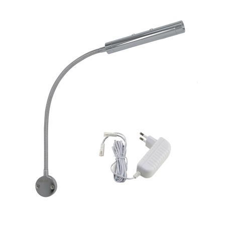 Set of 1 LED wall lamp-two flames 6W - 40cm gooseneck - DIMMABLE