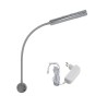 Set of 1 LED wall lamp-two flames 6W - 40cm gooseneck - DIMMABLE