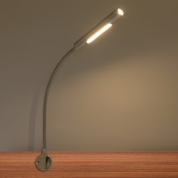 Set of 1 LED wall lamp-two flames 6W - 40cm gooseneck - DIMMABLE