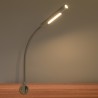 Set of 1 LED wall lamp-two flames 6W - 40cm gooseneck - DIMMABLE