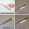 Set of 1 LED wall lamp-two flames 6W - 40cm gooseneck - DIMMABLE