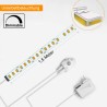  bed and reading lamp with 1.5M LED strip and PIR motion detector