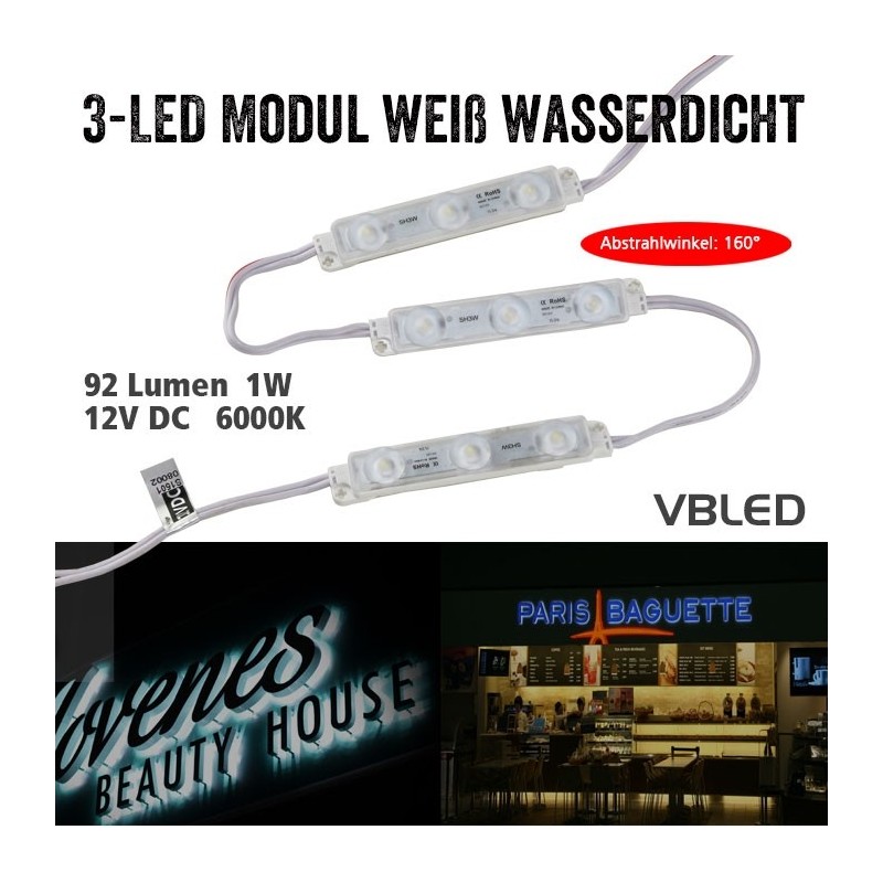 3-fold LED modules 20pcs.