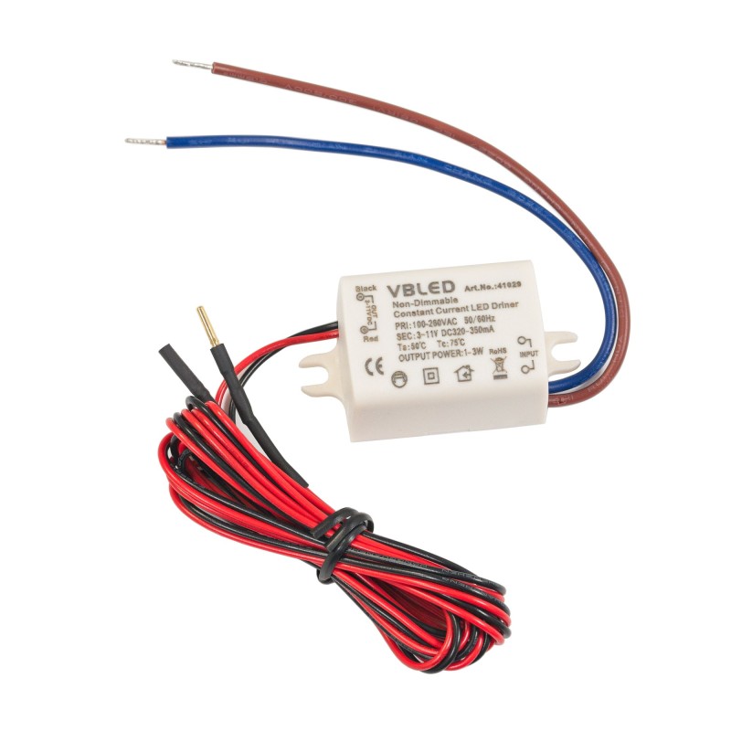 LED power supply unit constant current / 320-350mA / 3W