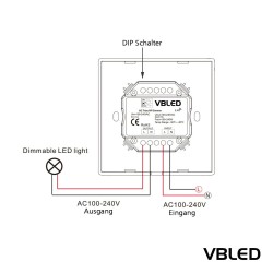 "INATUS" rotary dimmer Stepless brightness control with RF reception