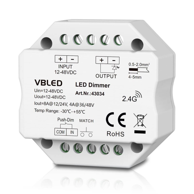 VBLED LED "INATUS" Dimmer - 12-48V DC - 2.4G