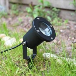 VBLED LED pond floodlight "Stagnum" 12V IP65 aluminium black (MR16 LED bulb changeable)