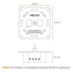 Universal LED rotary dimmer Standard LED dimmer 230V