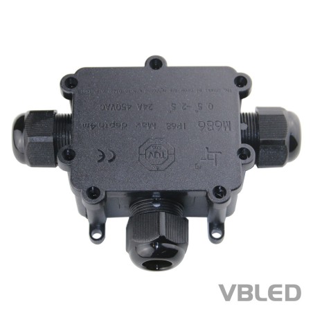 3-fold cable junction box incl. quick connector IP66