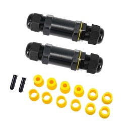 2pcs Cable Connector Waterproof IP68 Junction Box Junction Sleeve 5-pole for Ø4-14mm