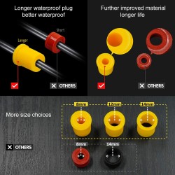 2pcs Cable Connector Waterproof Junction Box IP68 Junction Box Outdoor Y-shape 3-pole