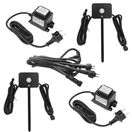 Set of 2 Gartus PIR Motion Sensor for 12V Garden Lighting