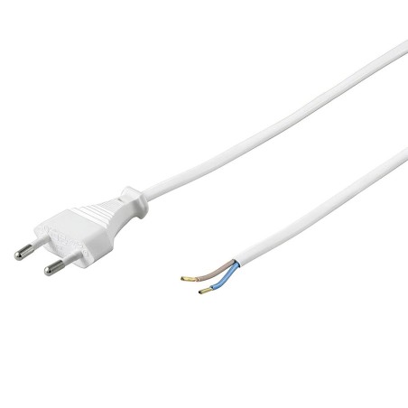 EURO plug for LED power supply units Connection cable 230V 2-wire white 1.5m