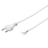 EURO plug for LED power supply units Connection cable 230V 2-wire white 1.5m