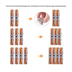 30Pcs Premium One-to-One Connector Clamp (Free Combination)