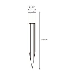 Ground spike for garden floodlights Flavius and Feline