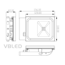 VBLED LED floodlight 10W