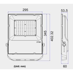 100W IP65 LED Floodlight Spotlight Slim Floodlight Waterproof Spotlight Outdoor Spotlight Outdoor