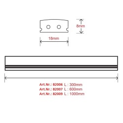 Mini Stick Light Bar 15W 100cm