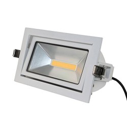 LED shop spotlight - swivel - 3000K warm white - 35W