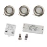 EZDIM Set of 3 LED Cabinet Kitchen Under-Cabinet Light with Power Supply and EZDIM