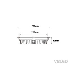 VBLED LED recessed luminaire "Ocean II" - 45W