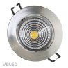 VBLED LED COB recessed spotlight - round - die-cast - brushed - 7W