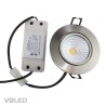 VBLED LED COB recessed spotlight - round - die-cast - brushed - 7W