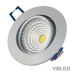 VBLED LED COB recessed spotlight - round - white glossy - 7W