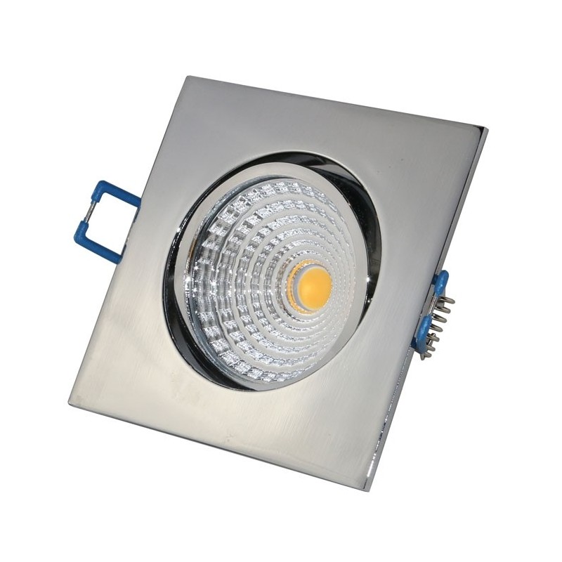 VBLED LED COB recessed spotlight - angular - chrome - glossy - 7W