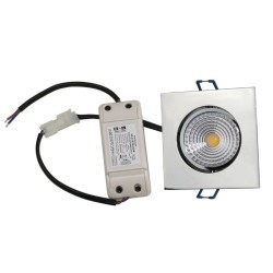 VBLED LED COB recessed spotlight - angular - chrome - glossy - 7W