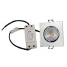 VBLED LED COB recessed spotlight - angular - chrome - glossy - 7W