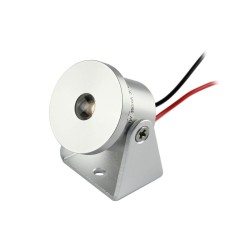Set of 5 1W Mini Surface Mounted Spotlights - Swivel & Tilt - 80lm warm white with power supply unit