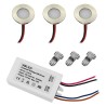LED Mini LED recessed bathroom luminaire 3 KIT