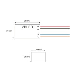 LED Mini LED recessed bathroom luminaire 3 KIT