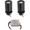 KIT of 2 - LED Mini Recessed Spotlight "TINI" 1W Rotating & Swivelling