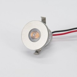 1W VBLED LED Mini Recessed Spot "ALDYNE" Sidelight Minispot - 12VDC - IP65 - 3000K