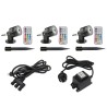 Gartus® RGB+W Garden Spotlight 10W 12V Plug&Play Set of 3 with Transformer