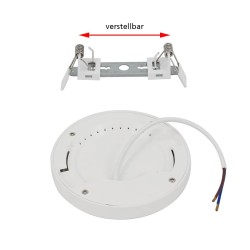 Universal LED Panel Surface Mount/Remount Round Extra Flat 18W 3000K 1350lm
