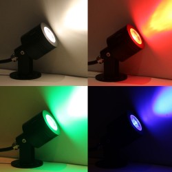 Gartus® RGB+W Garden Spotlight 10W 12V Plug&Play Set of 3 with Transformer