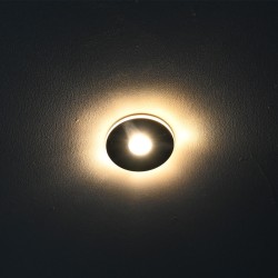 Set of 2 3W LED mini spot/ceiling-mounted spot / IP65 / WW / incl. dimmable power supply unit