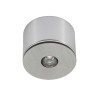 3W LED Mini Recessed Spotlight / Mini Spot / Surface-Mounted Ceiling Spot - Alu
