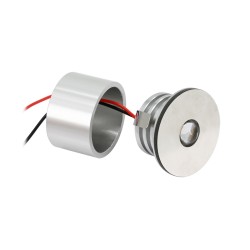 3W LED Mini Recessed Spotlight / Mini Spot / Surface-Mounted Ceiling Spot - Alu