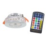 6W RGB+WW 12V DC LED recessed luminaires incl. remote control