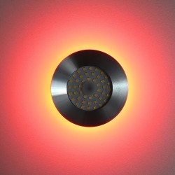 6W RGB+WW 12V DC LED recessed luminaires with input and output cable connection