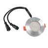 6W RGB+WW 12V DC LED recessed luminaires with input and output cable connection