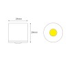 1W Mini Surface Mounted Spotlight - Aldyne - IP44 - 3000K
