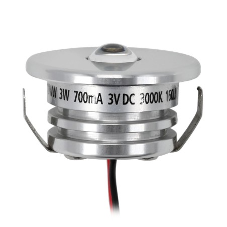 Set of 6 "Pialux" mini recessed spotlights 3W 700mA 190lm warm white waterproof