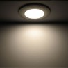 LED recessed spotlight 12VDC 3W 3000K warm white aluminium furniture recessed light IP44